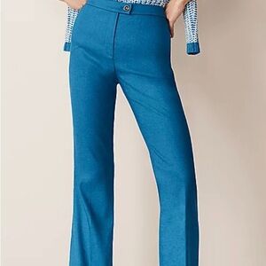 Ann Taylor Blue Pantsuit linen pants size 12P